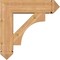 Ekena Millwork Westlake Arts and Crafts Smooth Bracket w/ Offset Brace, Western Red Cedar, 7 1/2"W x 26"D x 26"H BKT0806X26X26WTL03SWR - alternate 2